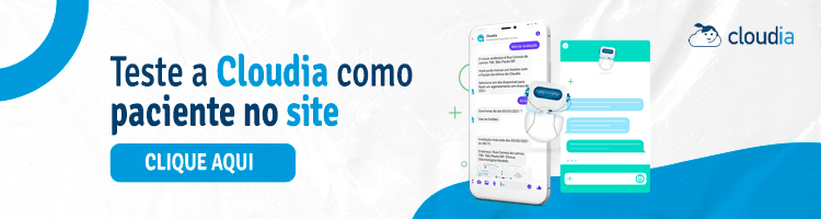 Banner para testar a Cloudia como paciente no site