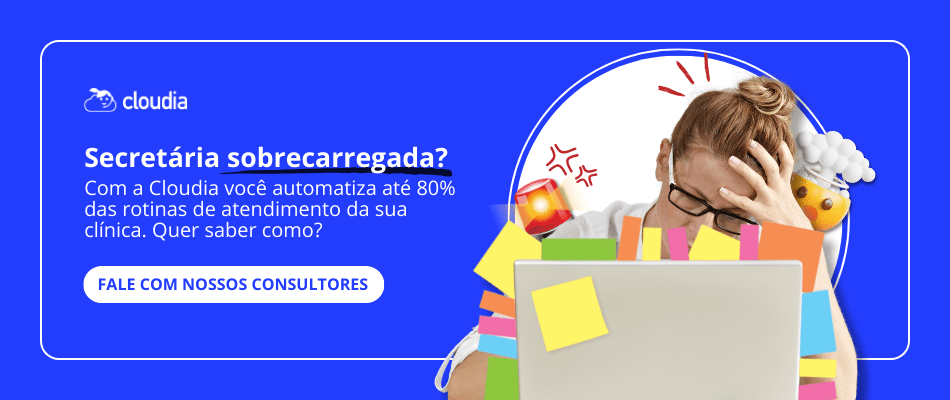 Banner para automatizar a rotina de atendimento da sua clínica em até 80% 