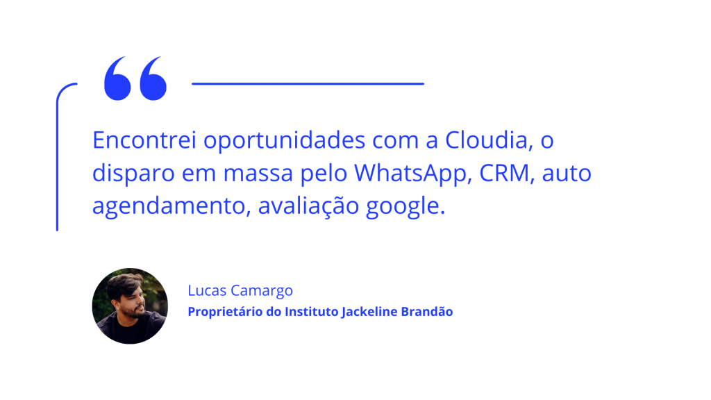 Do atendimento manual à automação inteligente: o crescimento digital do Instituto Jackeline Brandão com a Cloudia